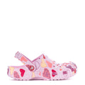 Crocs Women's Valentine's Day Classic Clog - Pink Milk / Raspberry / Heart Print