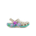 Crocs Toddler Frappe Shells Classic Fun Lab Clog - Cream / Sage
